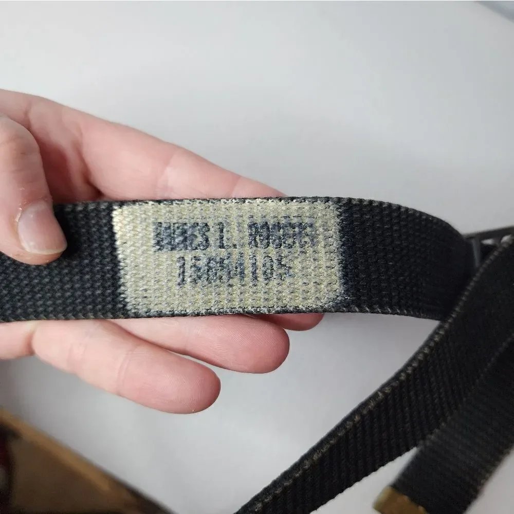 Belt Strape Military Issued With Service Persons Name Stamped XS